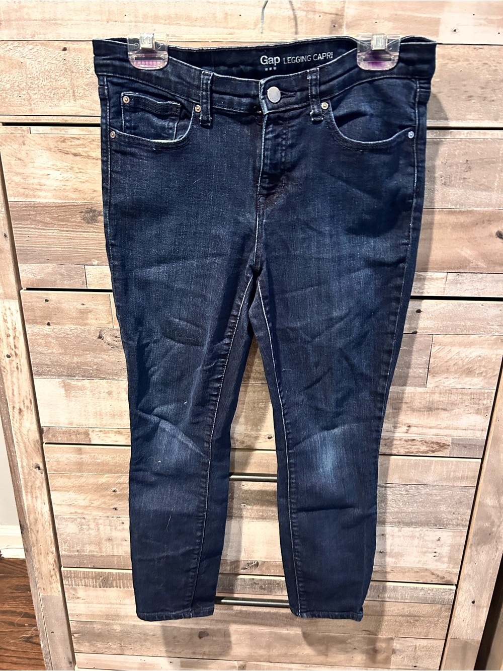 GAP Dark Indigo Skinny Legging Capri Jeans
